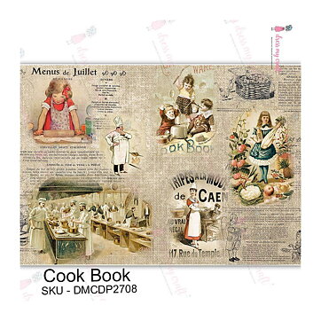 Dress My Craft Transfer Me Sheet - Cook Book