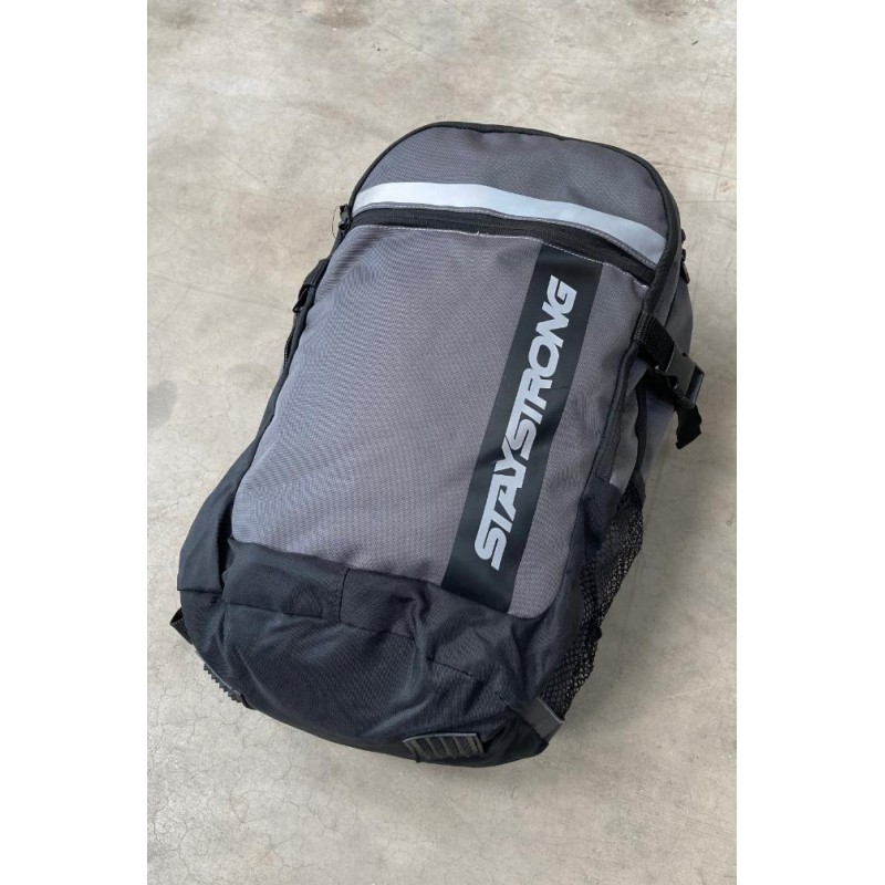 Stay Strong Chevron Backpack Grey/Black