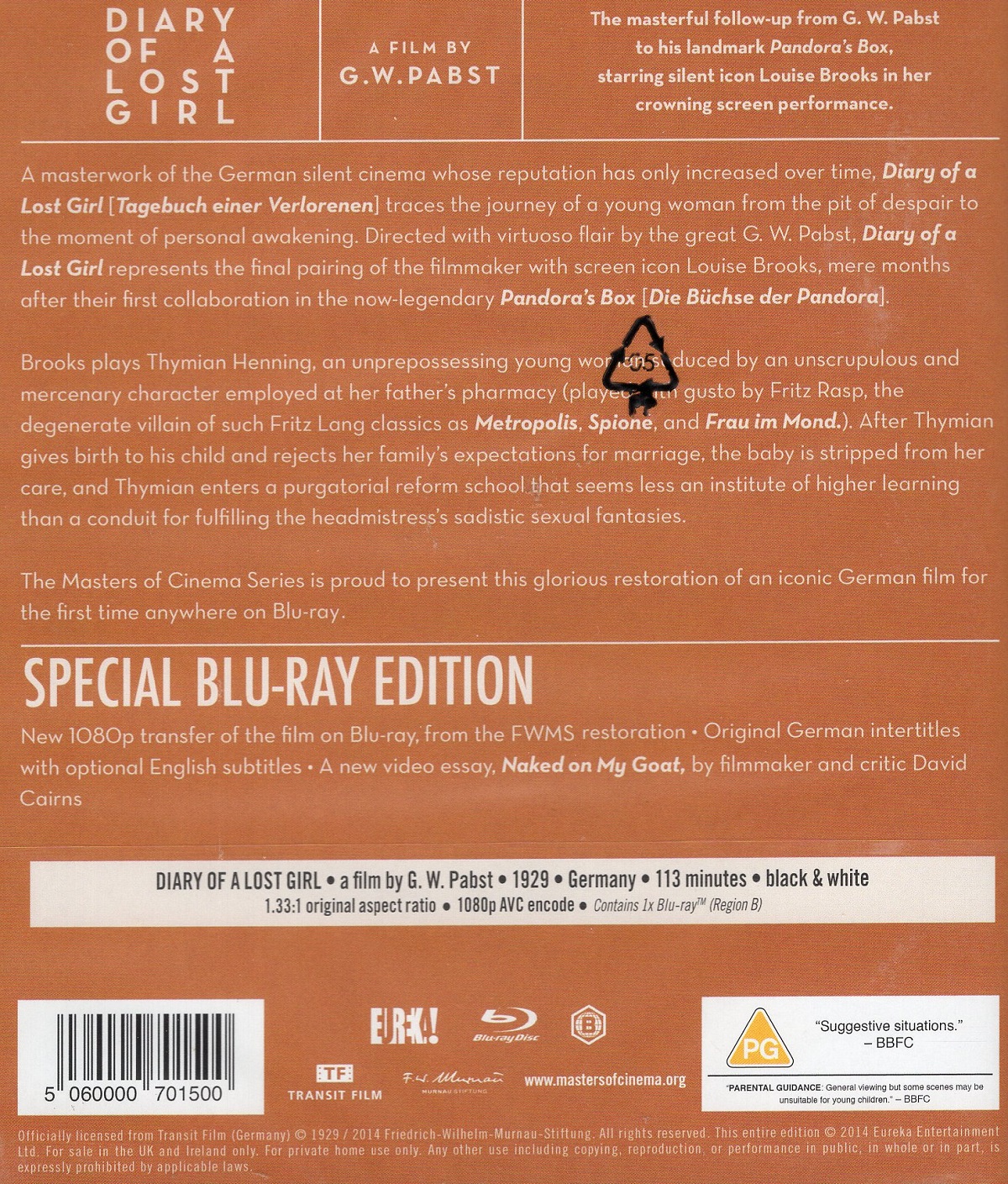 Diary of A Lost Girl (ej svensk text) (Blu-ray) - 2