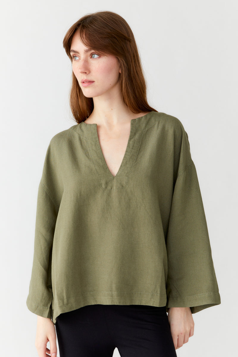 ANGIE BLOUSE - KHAKI - MOVESGOOD