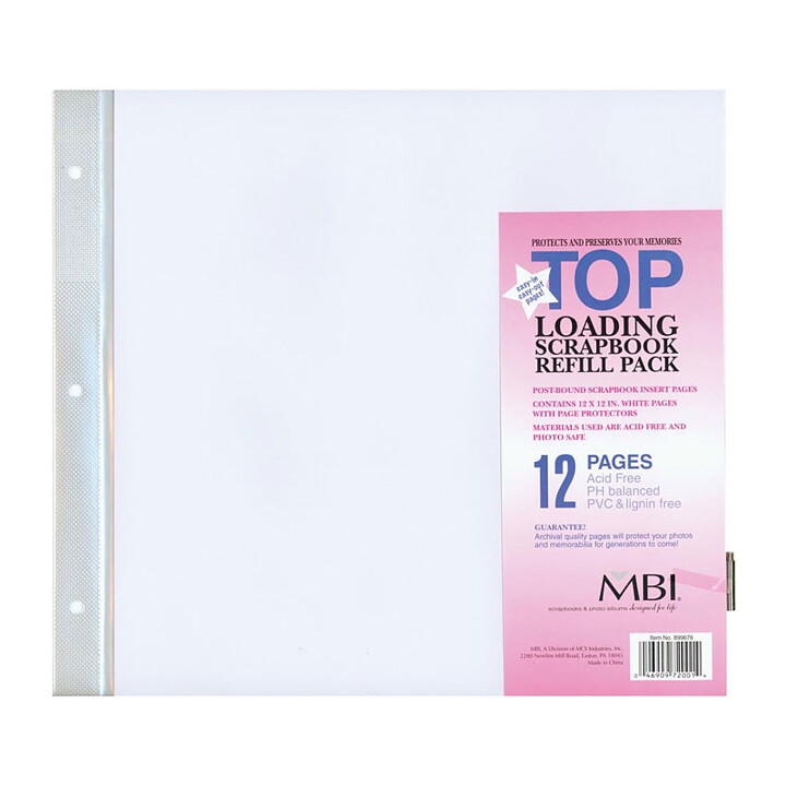MBI 12x12 Page Protectors