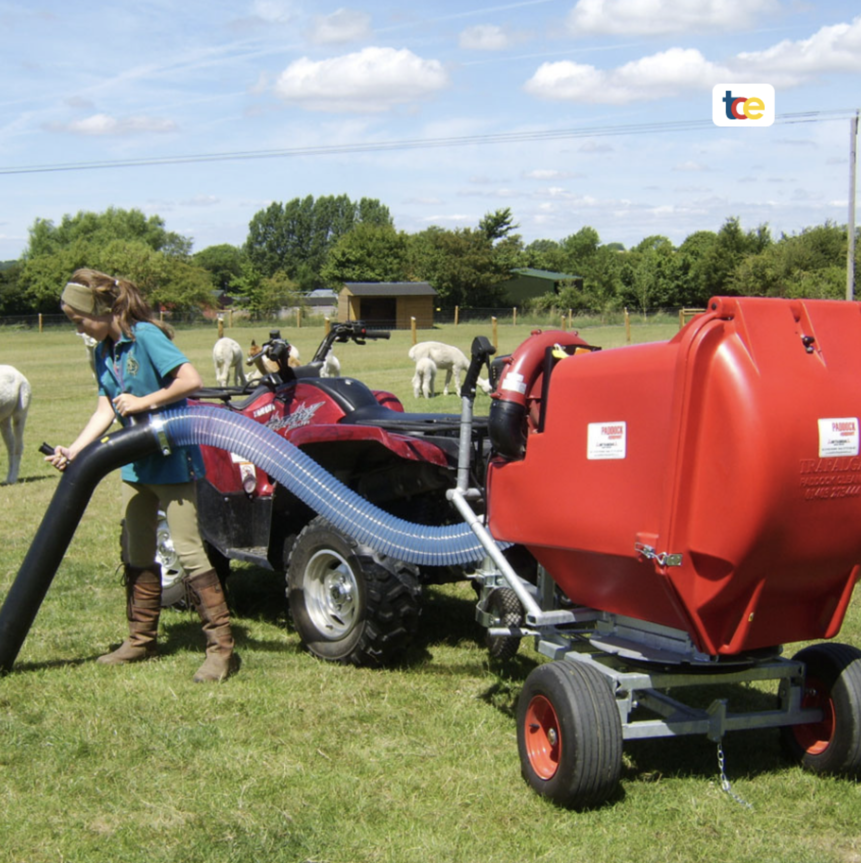 Gödselsug Paddock Cleaner ATV Trafalgar PC500 360 med fri frakt för smidig hagmockning