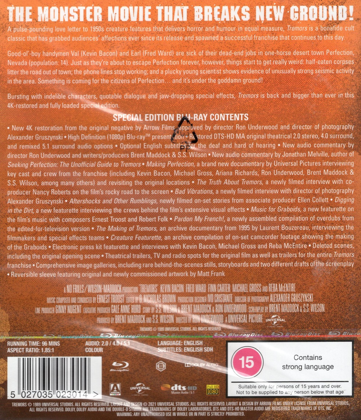 Tremors (ej svensk text) (Blu-ray) - 2
