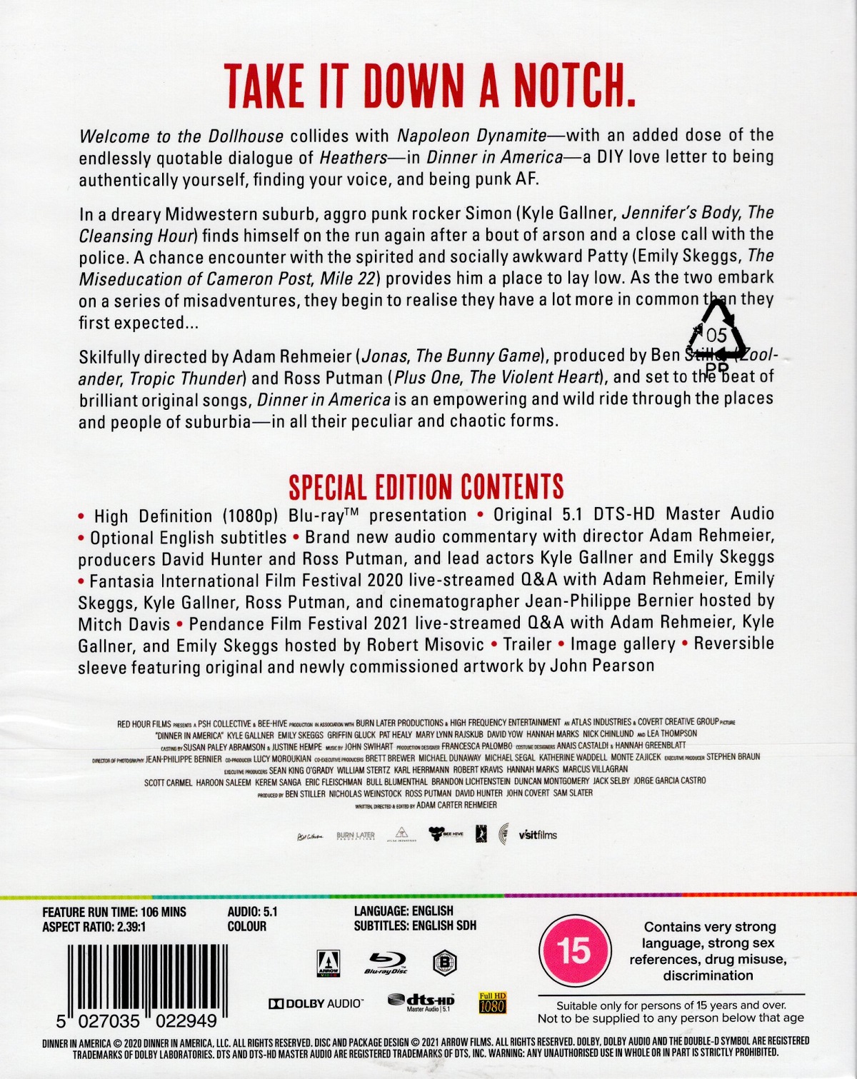 Dinner In America (ej svensk text) (Blu-ray) - 2