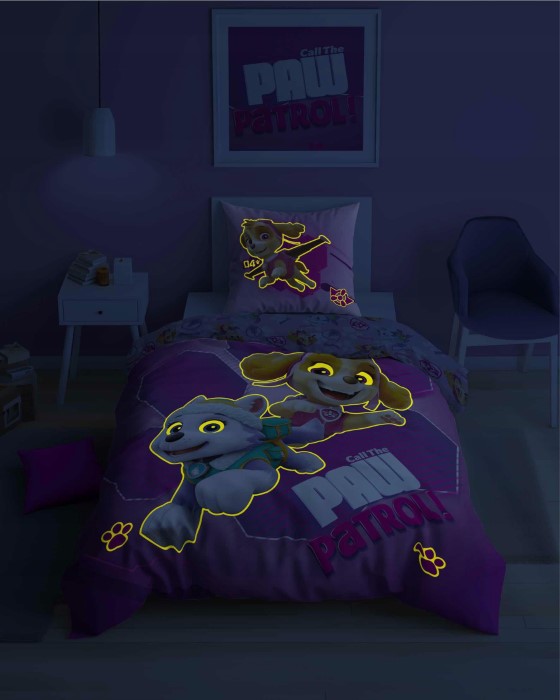 Paw Patrol Bäddset GLOW IN THE DARK - 3