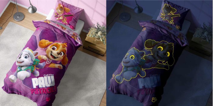 Paw Patrol Bäddset GLOW IN THE DARK - 5