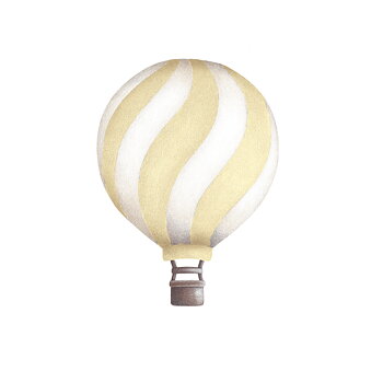 Citrongul Vågig Vintage Luftballong