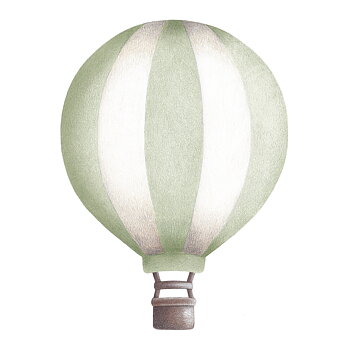 Pistasch Randig Vintage Luftballong
