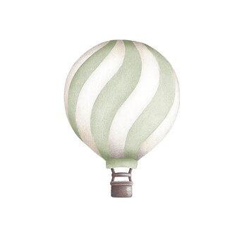 Pistasch Vågig Vintage Luftballong