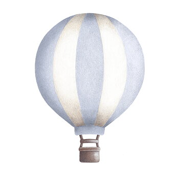 Himmelsblå Randig Vintage Luftballong