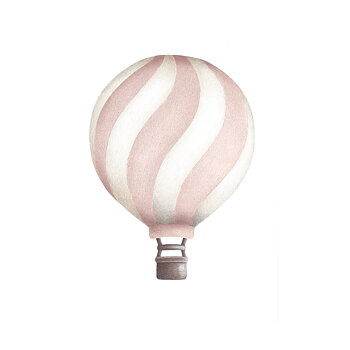 Ljusrosa Vågig Vintage Luftballong