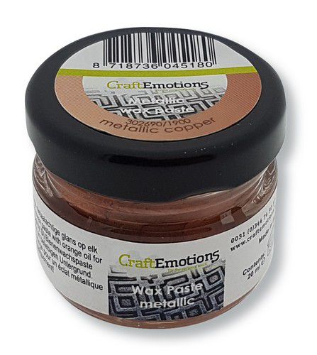 CraftEmotions Wax Paste metallic - copper 20 ml
