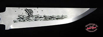 Knife blade 48 Engraved
