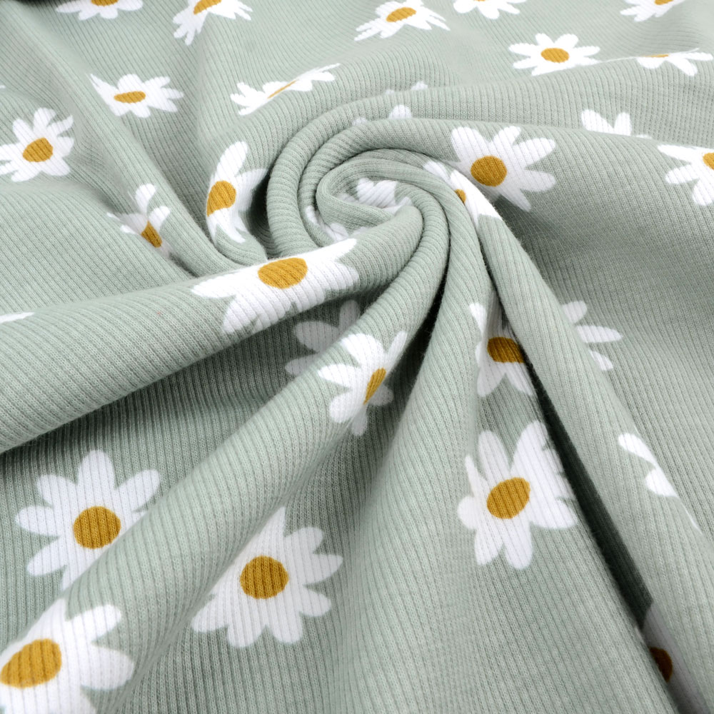 DAISY RIBBED - SAGE - 3
