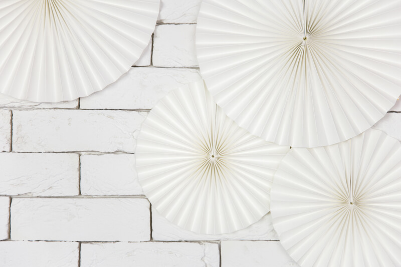 Pappersfjädrar Off White 3-pack