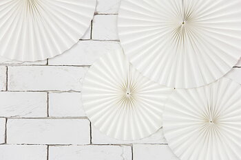 Pappersfjädrar Off White 3-pack