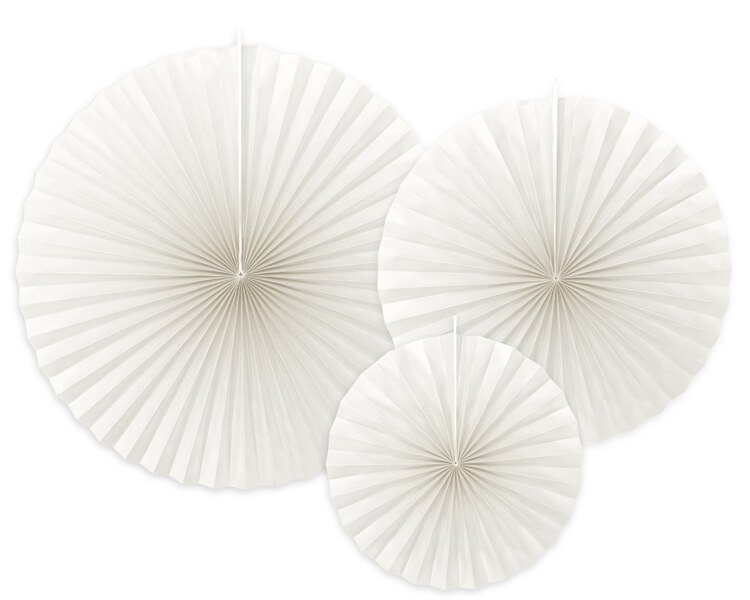 Pappersfjädrar Off White 3-pack - 2