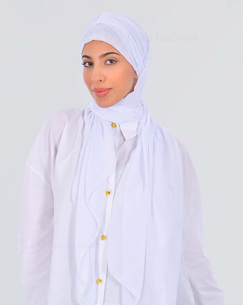 Hijab - Instant Chiffon Kamila - White