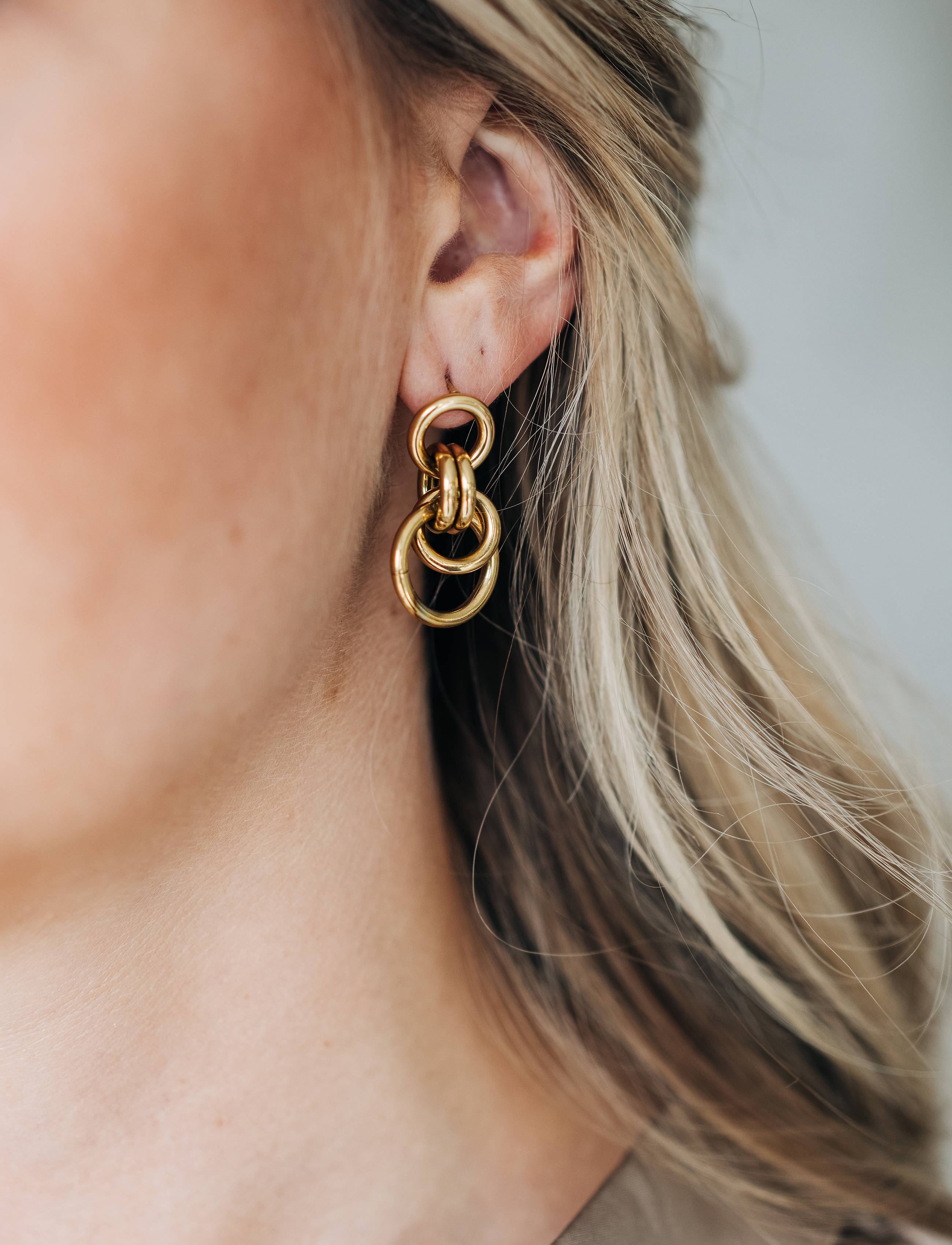 By Jolima Link earring , gold - 2