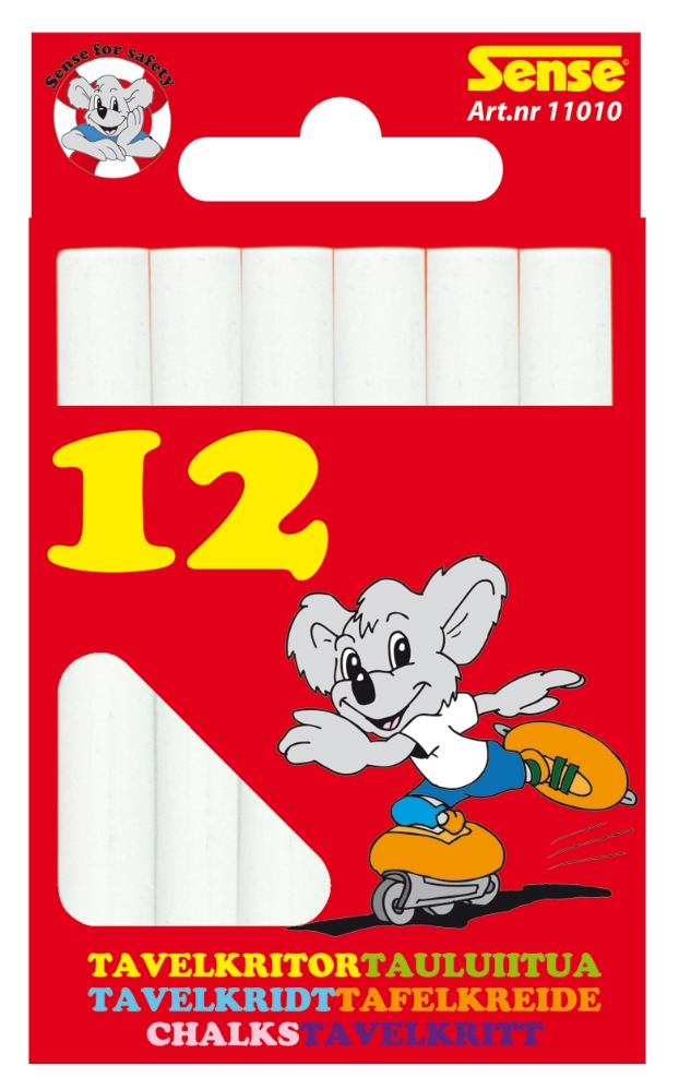 Sense Tavelkritor Vita 12-Pack