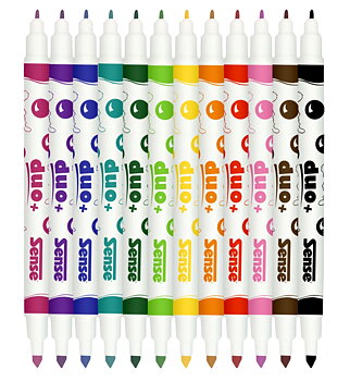 Sense Fiberfärgpennor 12-Pack