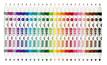 Sense Fiberpennor Dubbelspets 24-Pack