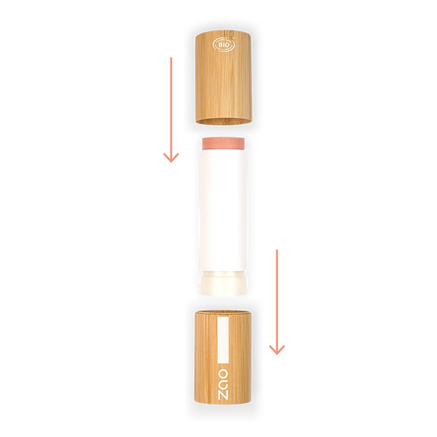 ZAO Blush Stick 843 Pearly Coral - 3