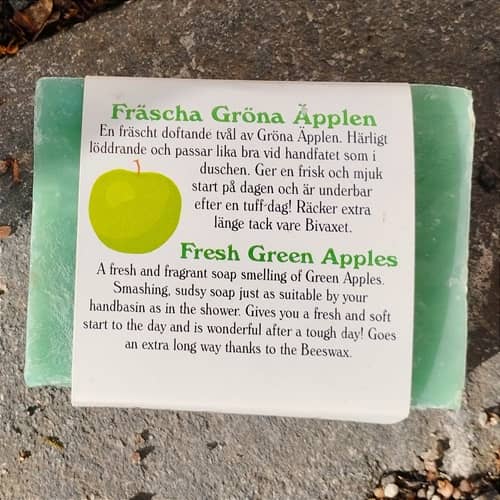 Fräscha gröna äpplen, tvål, 120g