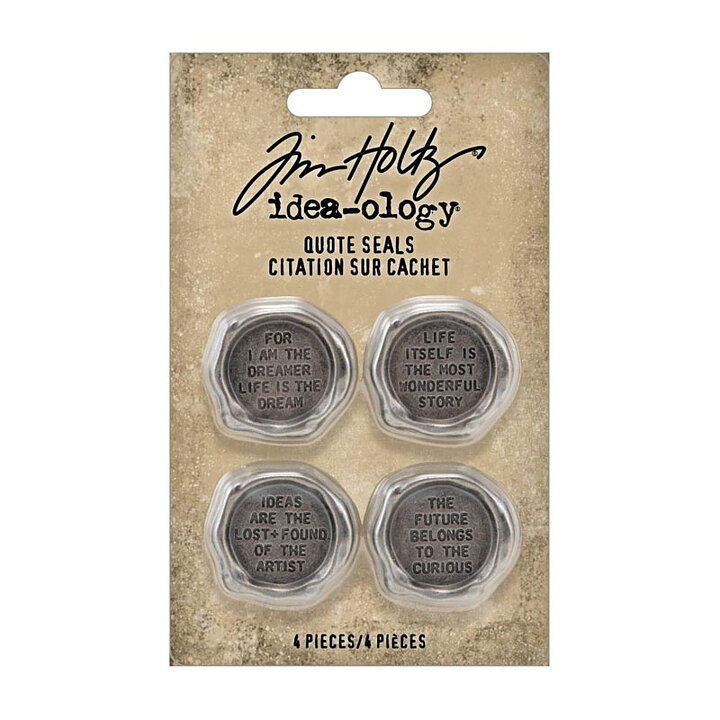 Tim Holtz Idea-Ology Metal Quote Seals