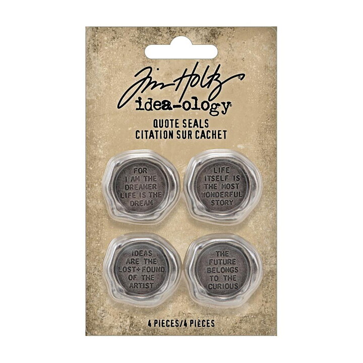 Tim Holtz Idea-Ology Metal Quote Seals