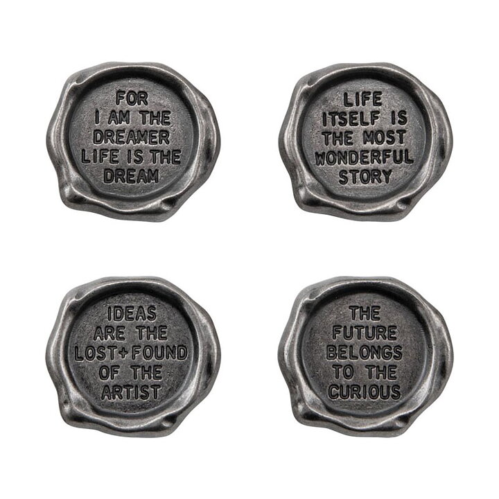 Tim Holtz Idea-Ology Metal Quote Seals