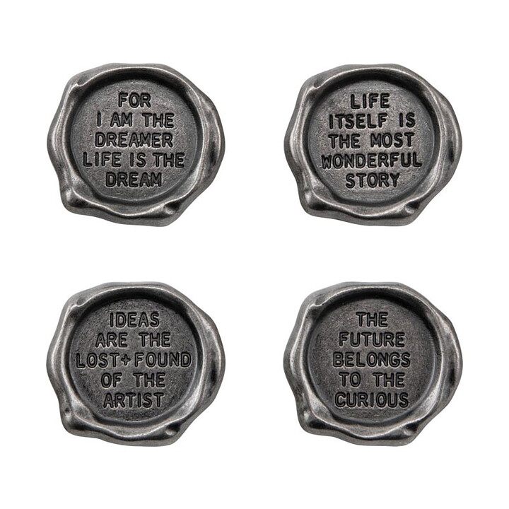 Tim Holtz Idea-Ology Metal Quote Seals