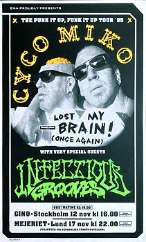 CYCO MIKO - Stockholm + Lund 12+17 Nov Konsertaffisch (1995)