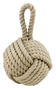 Dörrstopp - Apnäve, off white , bomull , H: 30cm  ø 15 cm 2,2 kg