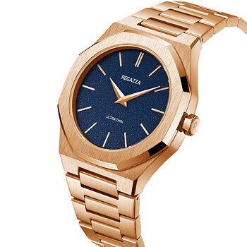 Regazza Ultra Thin Rose Gold Blue