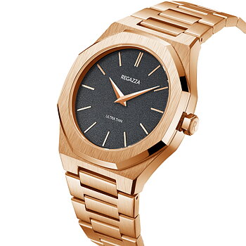 Regazza Ultra Thin Rose Gold Grey