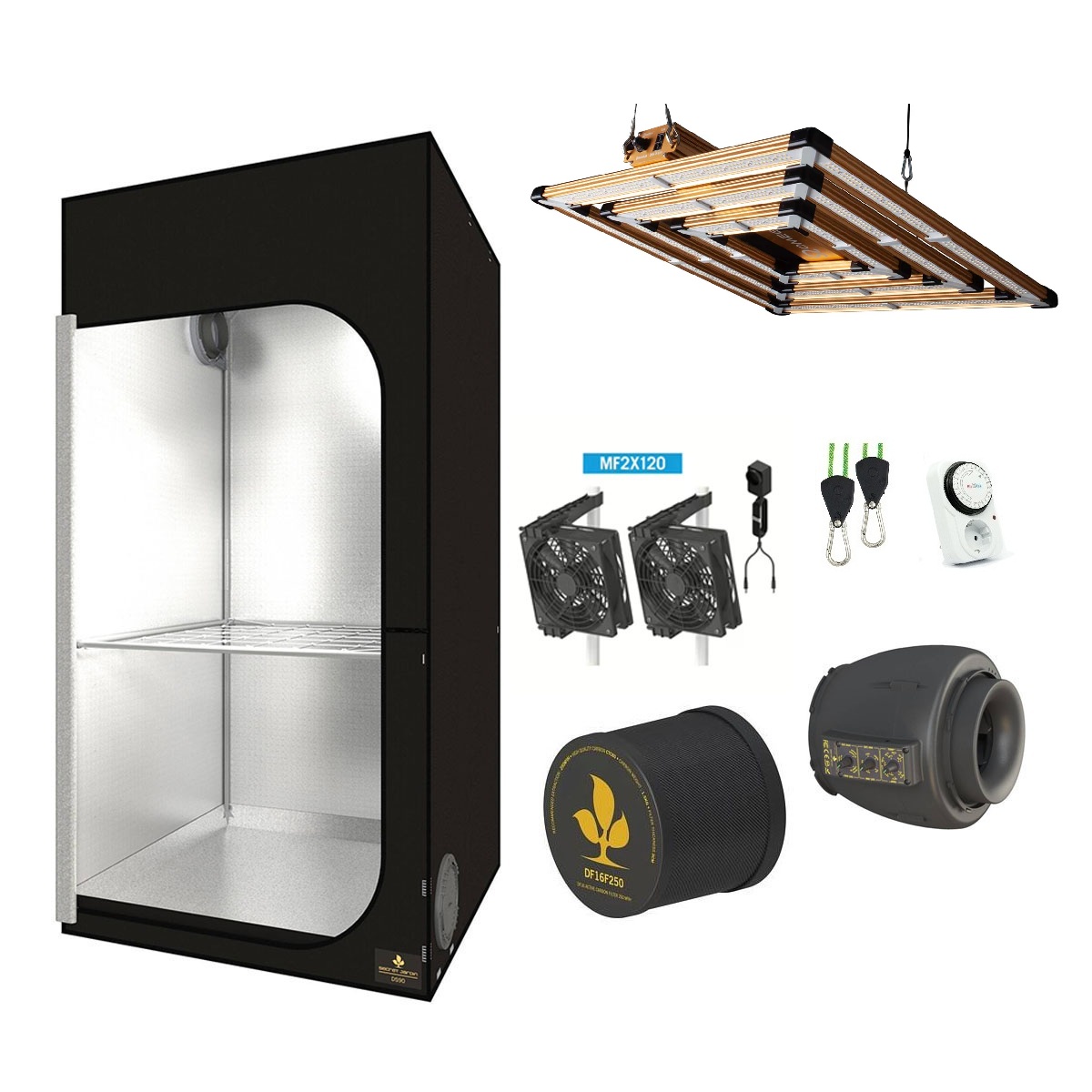 SJ Darkstreet 90 - Omega  300W - expert paket med temperaturstyrd EC-fläkt