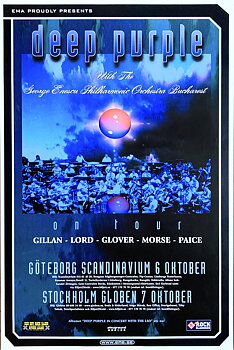 DEEP PURPLE - Göteborg + Stockholm  6+7 Okt Konsertaffisch (2000) 