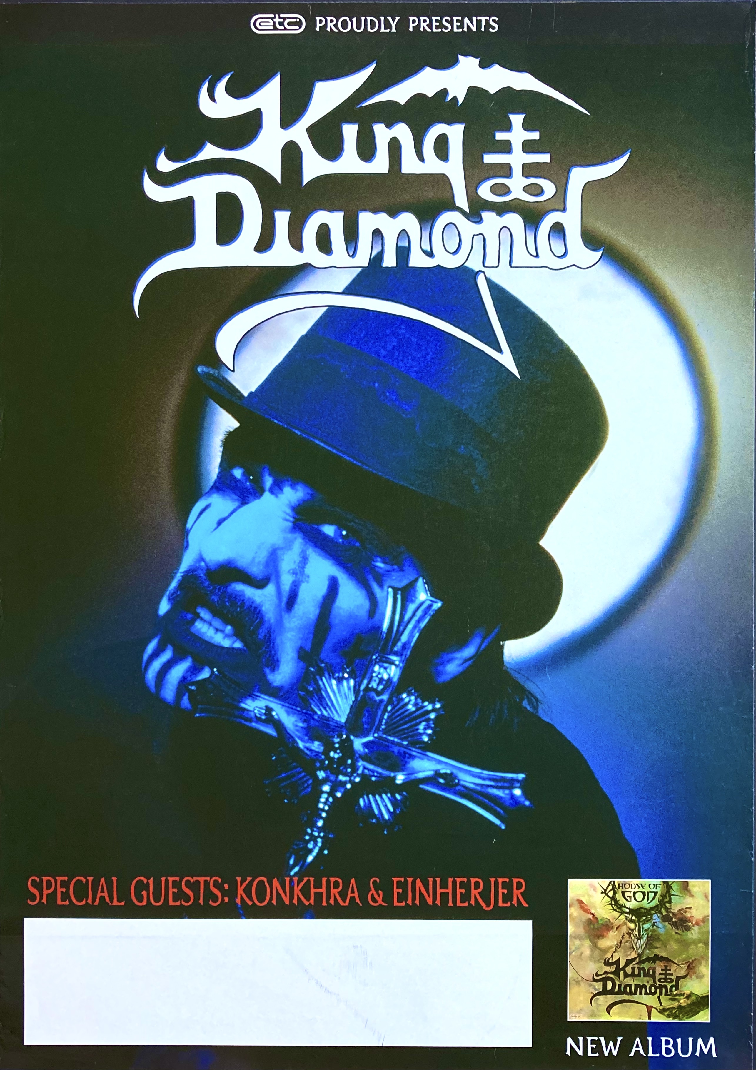 KING DIAMOND - Skandinavisk Turnéaffisch (2000) 