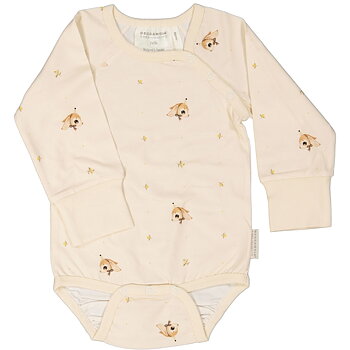 Bambu Body m. lång arm Long ear Beige 74/80 - Geggamoja