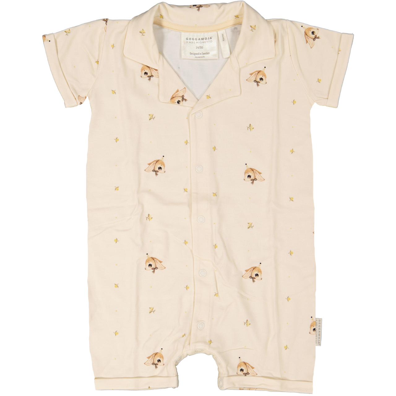 Bambu Sommardräkt Long ear Beige 86/92 - Geggamoja