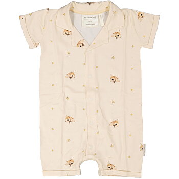 Bambu Sommardräkt Long ear Beige 86/92 - Geggamoja