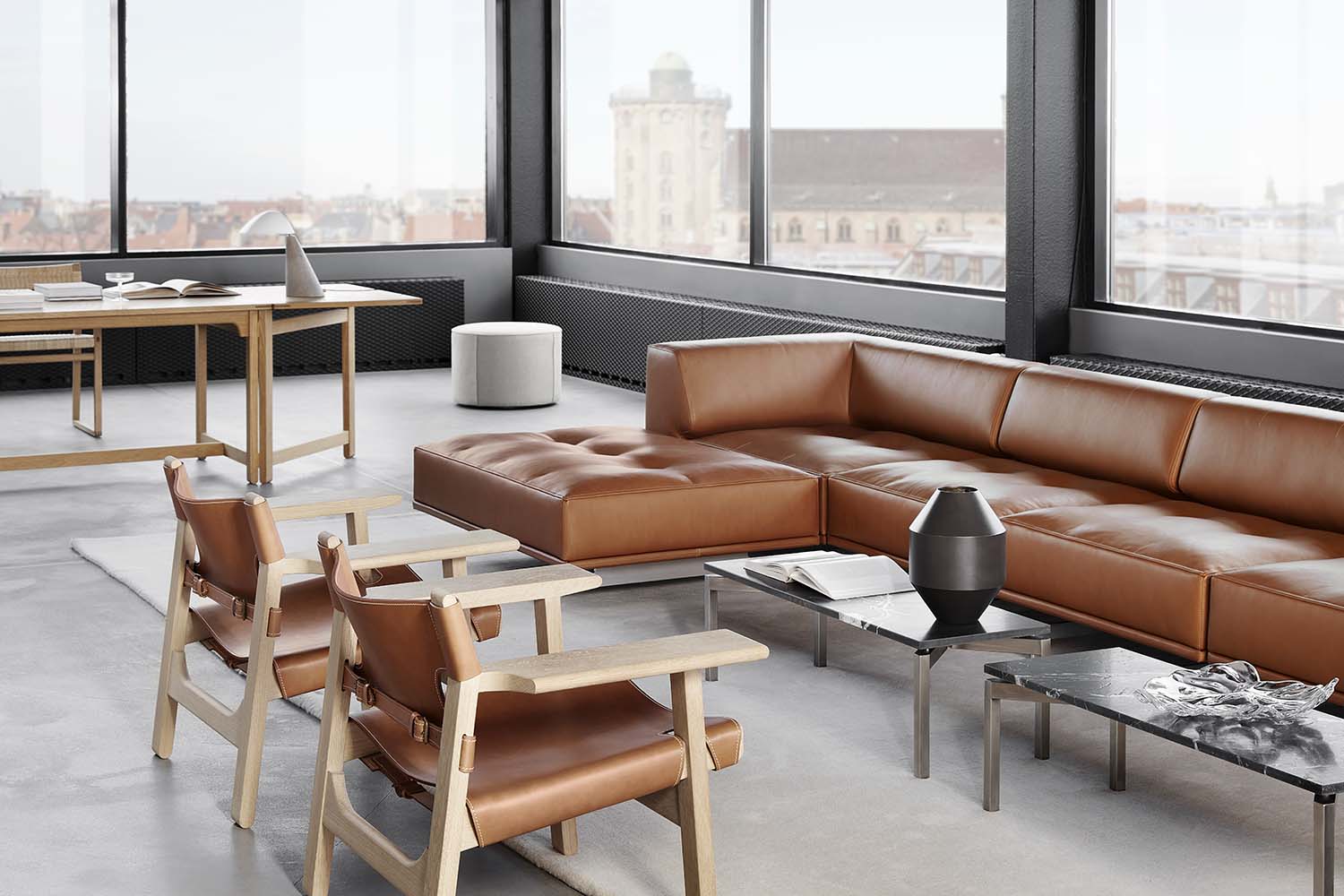 Delphi Divansoffa 325 cm Läder -  Fredericia Furniture - 5