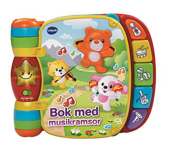 Vtech Baby bok med musikramsor Svenska