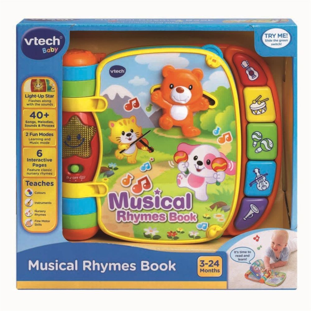 Vtech Baby bok med musikramsor Svenska - 5