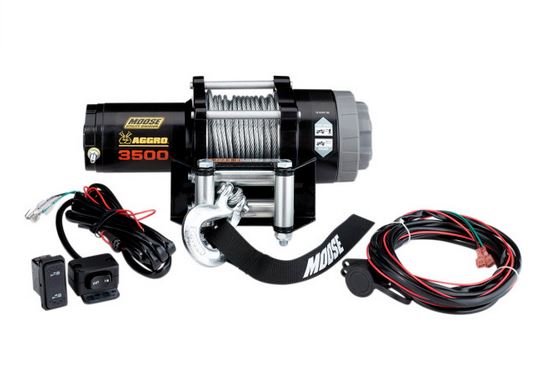 ATV/UTV Vinsch 3500 lb Stålvajer – Moose Offroad Aggro