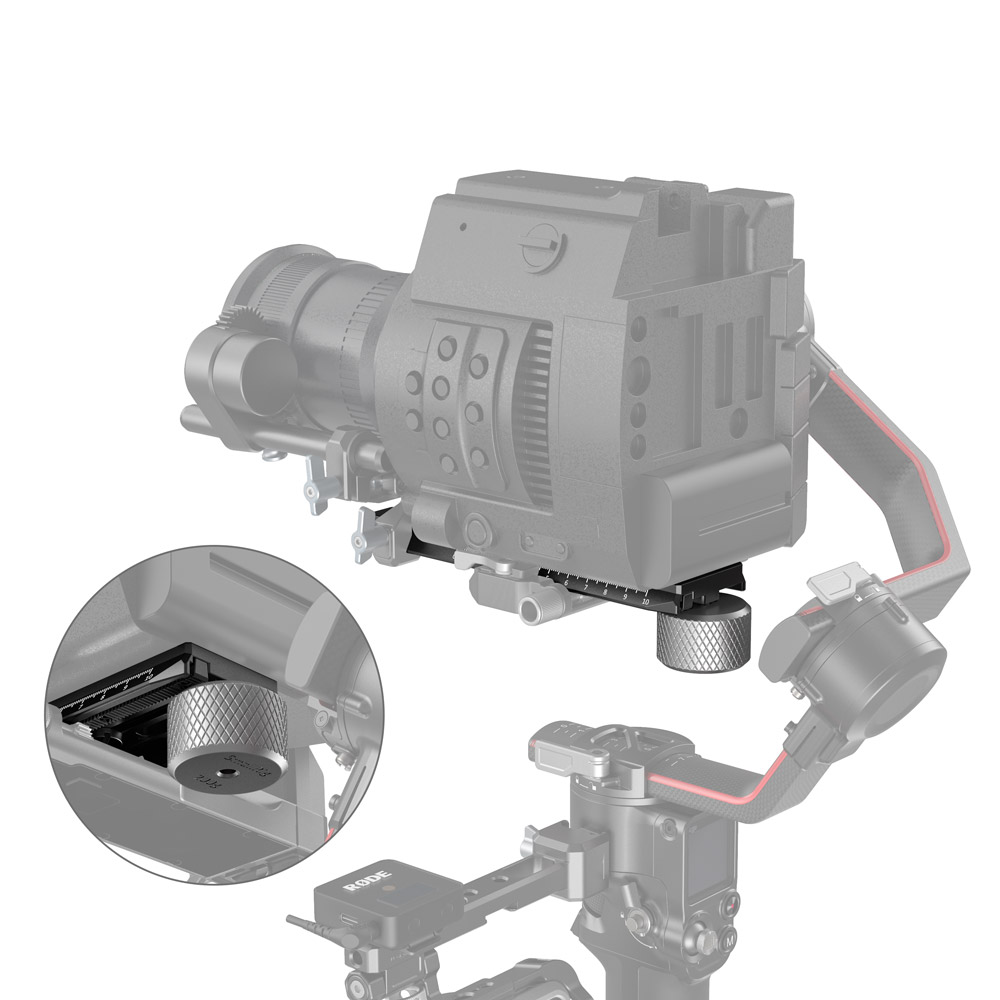 SmallRig Extended Quick Release Plate for DJI RS 2 & Ronin-S 3031B - 2