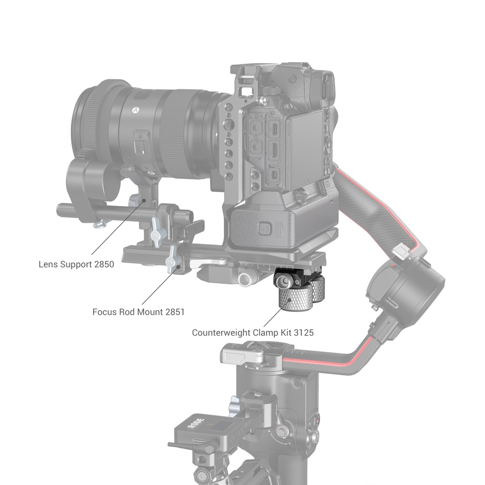 SmallRig Extended Quick Release Plate for DJI RS 2 & Ronin-S 3031B - 6