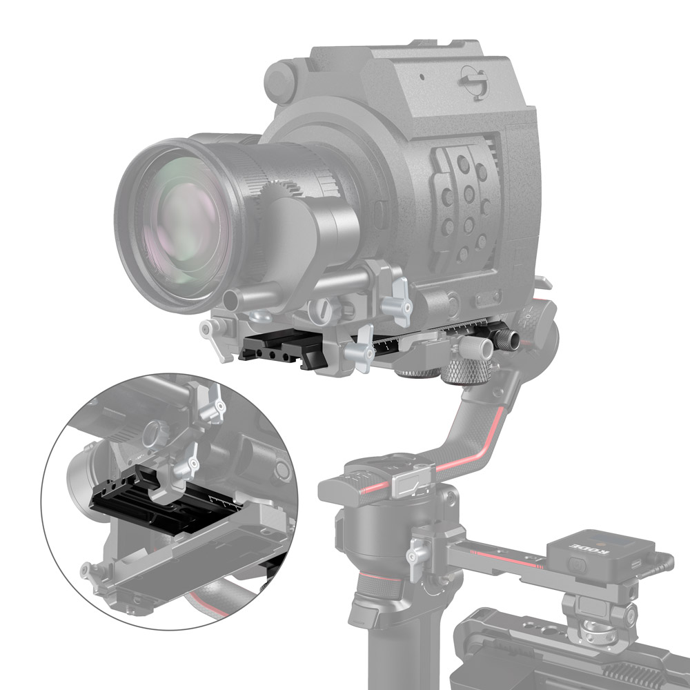 SmallRig Extended Quick Release Plate for DJI RS 2 & Ronin-S 3031B - 4