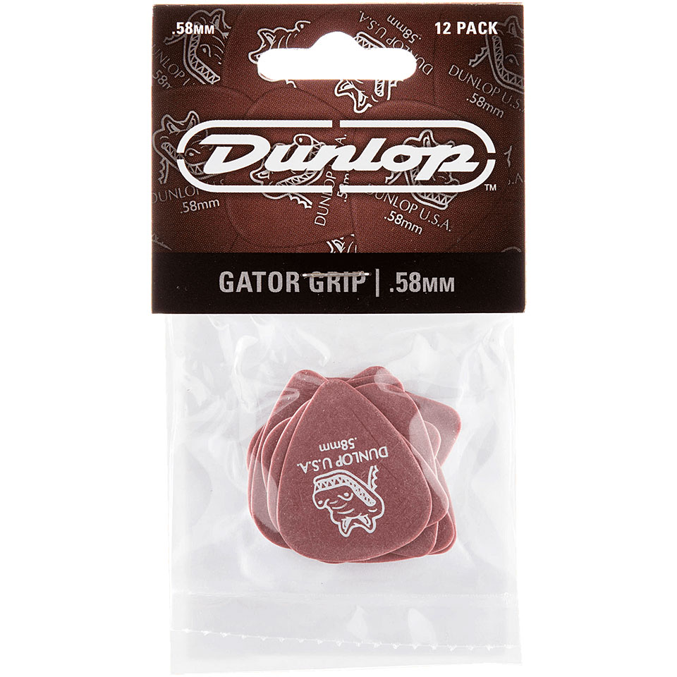 Dunlop Gator Grip 0.58 mm. 12-Pack